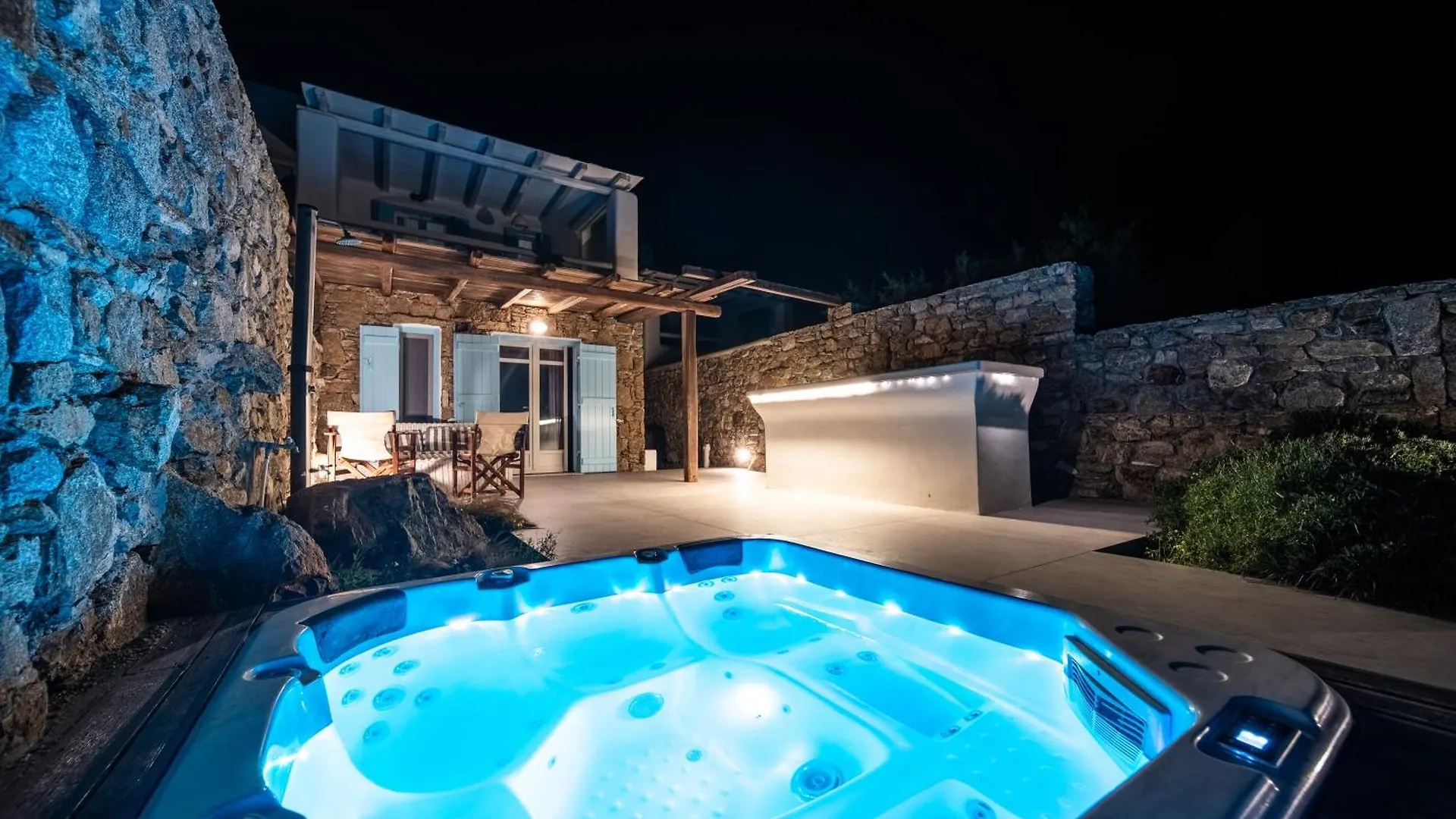 Villa Anasa Private Pool & Jacuzzi 8Pax At Panormos Panormos   Panormos (Mykonos)