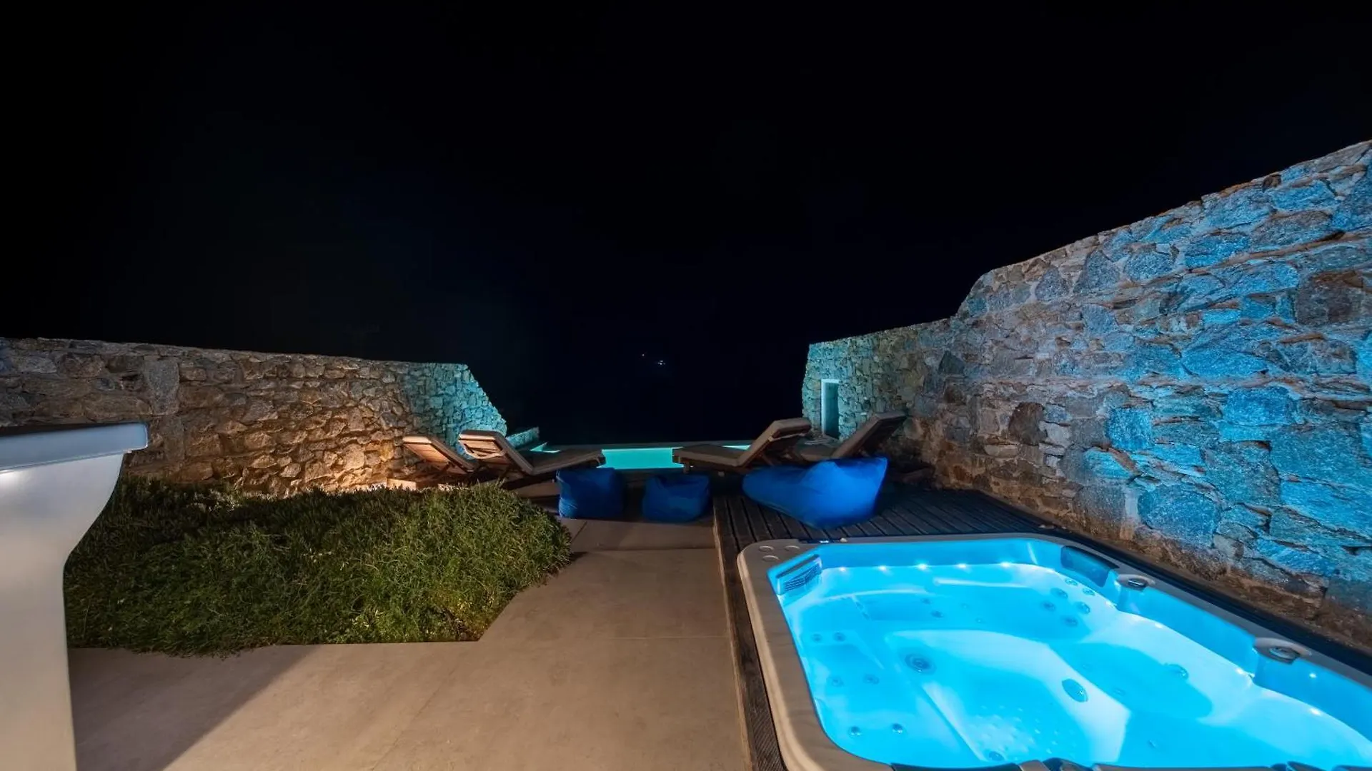 Villa Anasa Private Pool & Jacuzzi 8Pax At Panormos Panormos  0*, Panormos (Mykonos) 그리스